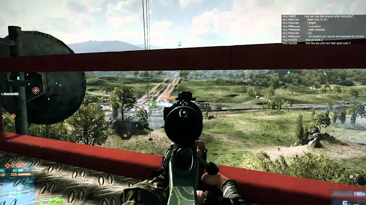 Sniper Longshots & Headshots gameplay uncut - Caspian Border - BF3 Beta