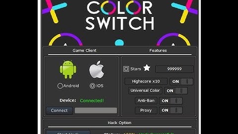 How to cheat in color switch using sb game hacker