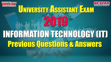 UNIVERSITY ASSISTANT (IT) 25 PREVIOUS QUESTIONS & ANSWERS |Talent Academy