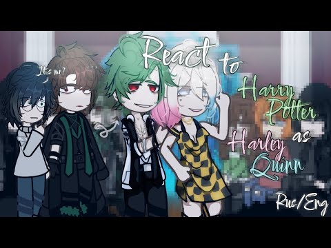 React HP Character To Harry Potter As Harley Quinn 2Х Реакция на Гарри Поттера как Харли Квинн 