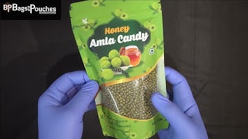 Matt Finish Printed Stand Up Pouches With Glossy Window