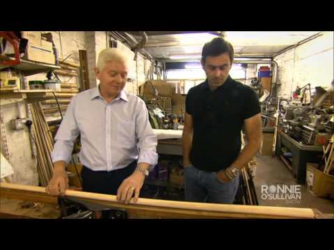 How Parris Cues are made including Ronnie O'Sullivan's