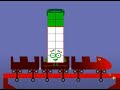 Numberblock 14 rides a  Roller Coaster! Algodoo Numberblocks