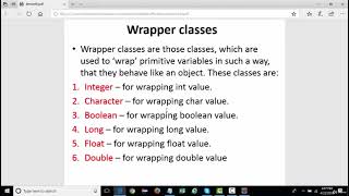 40 Collections Wrapper Classes, Autoboxing and Unboxing
