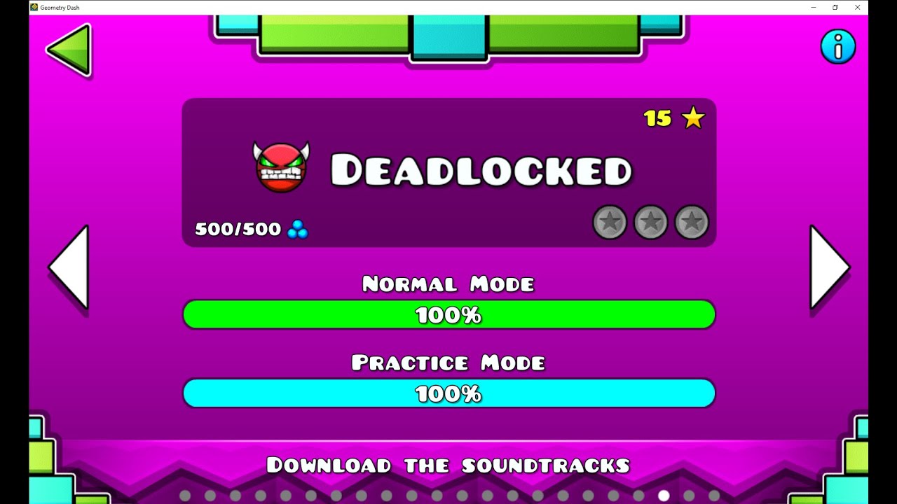 Level 20 - Deadlocked (MY HARDEST DEMON)| Geometry Dash - YouTube