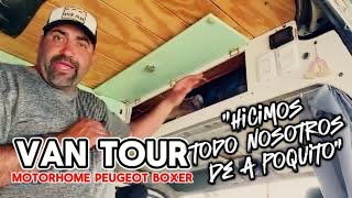 ✅MOTORHOME Peugeot Boxer, lo hicieron todo ellos. VAN TOUR .