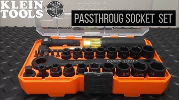 Klein Tools Pass-Through Socket Set (28 pc) quick hands-on Review 65400KNECT