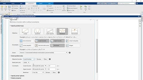 How to Use the Solver-Based Optimize Live Editor Task