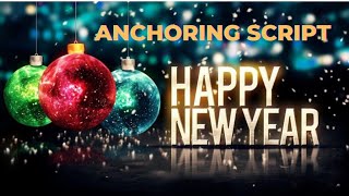 Anchoring Script for the New Year Celebration #anchoringscript #newyearcelebration #compere