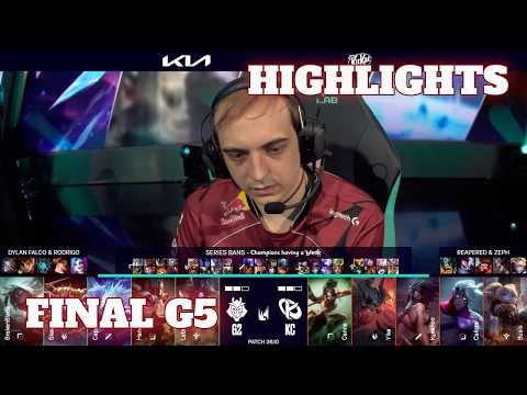 G2 vs KC - Game 5 Highlights | Grand Final LEC Spring 2026 Playoffs | Karmine Corp vs G2 Esports G5