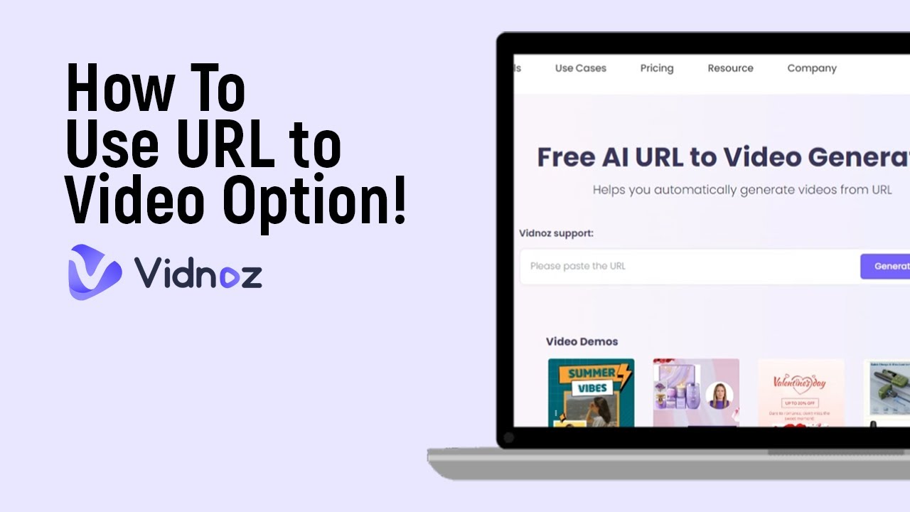 How to Use URL to Video Option in Vidnoz Ai [easy] - YouTube