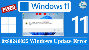 ✅ How To Fix 0x80240025 Windows Update Error