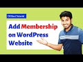 Add Membership on WordPress Website in Hindi | Membership Lagana Sikhiye - Ok Ravi