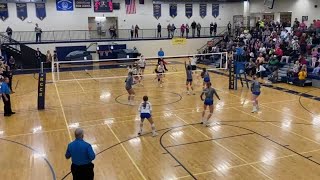 RC Christian wins third set 25-16