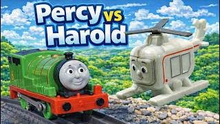 Can Percy the train deliver Parcels quicker than Harold the Helicopter?