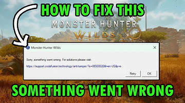 How To Fix Monster Hunter Wilds Something Went Wrong Error on PC | #monsterhunterwilds