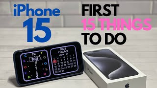 iPhone 15 & iPhone 15 Pro - First 15 Things To Do! (Tips & Tricks) by 360TechBrews 1,806 views 7 months ago 10 minutes, 38 seconds