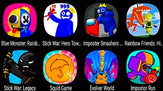 Blue Monster Rainbow Playtime, Hero tower, Imposter Smashers, Hide & Seek, Legacy stick, Squid game screenshot 4