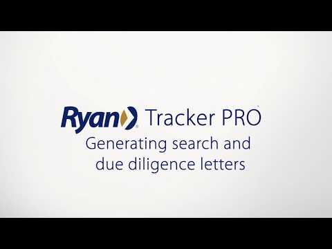 Tracker PRO- Generating search and due diligence letters