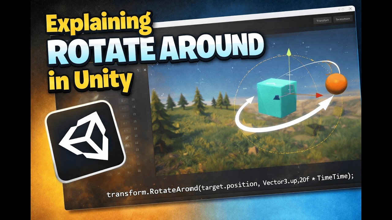 RotateAround in Unity: How to Rotate around one Object Dynamically ...