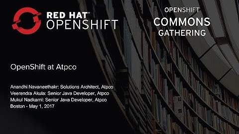 OpenShift at ATPCO