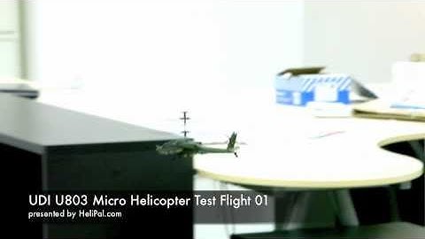 HeliPal.com - UDI U803 Micro Helicopter w/Gyro Test Flight 001