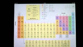 Periodic table of the elements app - Ipad screenshot 1