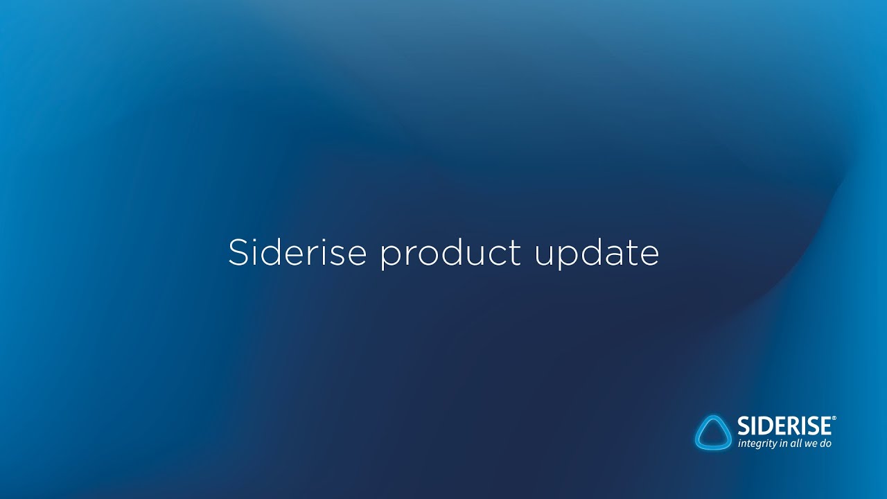 Siderise Video Special - Product Update
