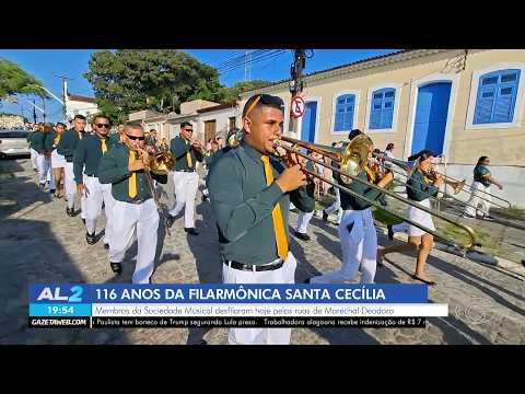 Filarmônica Santa Cecília celebra 116 anos com desfile em Marechal Deodoro - 07/09/2026