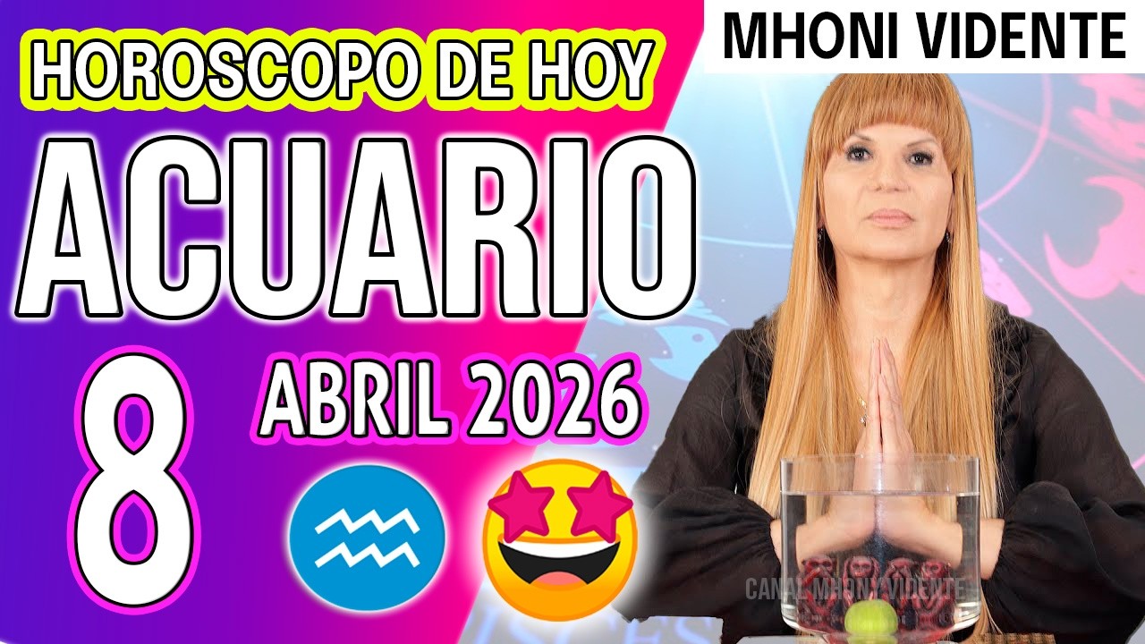 ACUARIO ♒ VIENE DINERO Y NADIE PODRÁ FRENARLO 💵 HOROSCOPO De Hoy 8 de ...