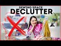 Big sewing space declutter  lets do it together ep 1