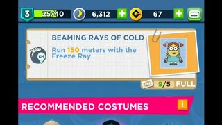 Minion Rush Hunter Gameplay Mission Beamrays Of Cold Run With Freeze Ray Completed