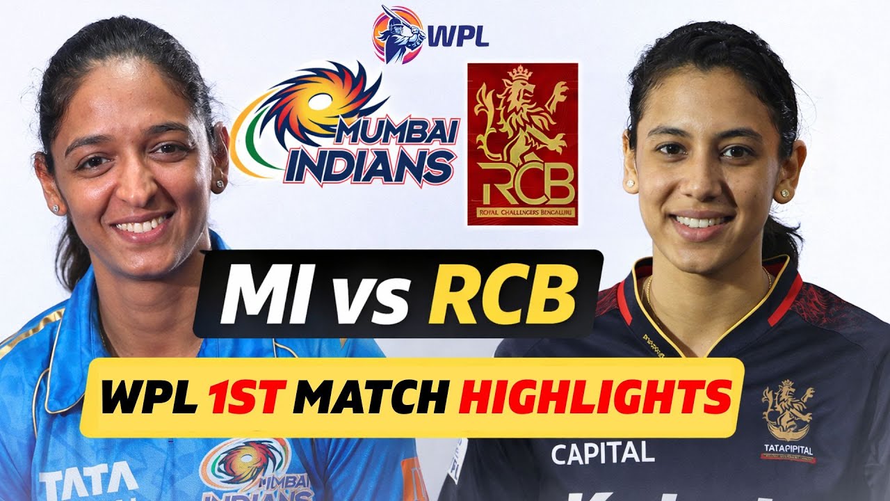 RCB vs MI | WPL 2026 1st Match Full Highlights | Royal Challengers Bangalore VS Mumbai Indians