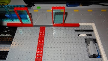 MOC Lego train station WIP E02: Automatic sliding doors