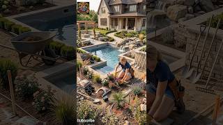 Luxury Backyard Pool Landscaping Makeover for 2026#PoolLandscaping#DIYGarden#ModernHome