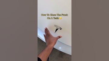 How To Close The Frunk On A Tesla 🤔
