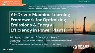 Dr. Mir Sayed Shah Danish Keynote | AI in Energy Systems & Power Plant Optimization | SIP2026