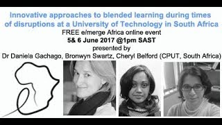 Innovative approaches to blended learning during times of disruptions - Webinar 1