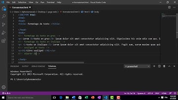 formatage du texte en HTML