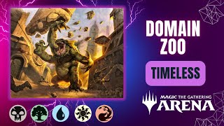 💧💀🔥🌳🔆 5C Domain Zoo | Timeless | MTG Arena Gameplay | OTJ