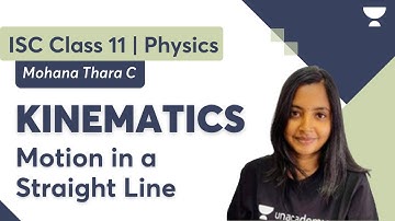 Kinematics | Motion in a Straight Line | Physics | Mohana Thara C