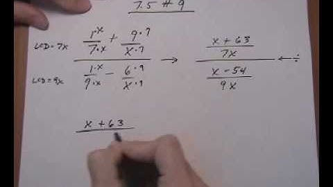 simplify complex fractions