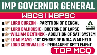 Important Facts Governor General | Governor General Of India | Adda247 WBCS TOPPER
