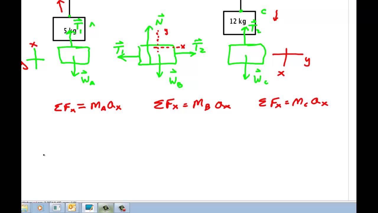 Physics Pulley Problems Part 2 - YouTube