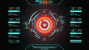Futuristic OS HUD UI Animation  Summerson Sound Design + Сергій Межуєв Animation