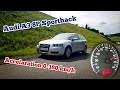 Audi A3 Sportback 8P 1.6 MPI acceleration 0-180 km/h