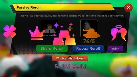 Passive Reroll and Shiny Secret??? (Anime Fighters Simulator)