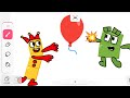 The Balloon Chase Numberblocks | Make Animation In Flipaclip 