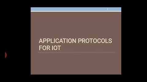 IOT MODULE 3 Application Protocol 1
