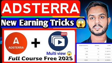 adsterra new earning tricks 2025 I how to earn money from adsterra blogger I adsterra earning method